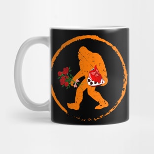 Valentines Day Bigfoot Funny Sasquatch Mug